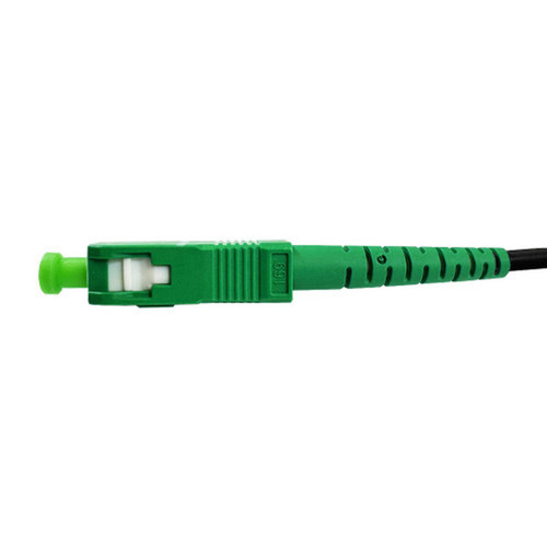 Singlemode Simplex SCAPC to SCAPC G657B3 - Fiber Optic Patch Cable - 3mm Jacket - OFNR IndoorOutdoor - 2m - Black