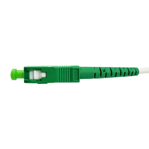 Singlemode Simplex SCAPC to SCAPC G657B3 - Fiber Optic Patch Cable - 3mm Jacket - OFNR IndoorOutdoor - 3m - White