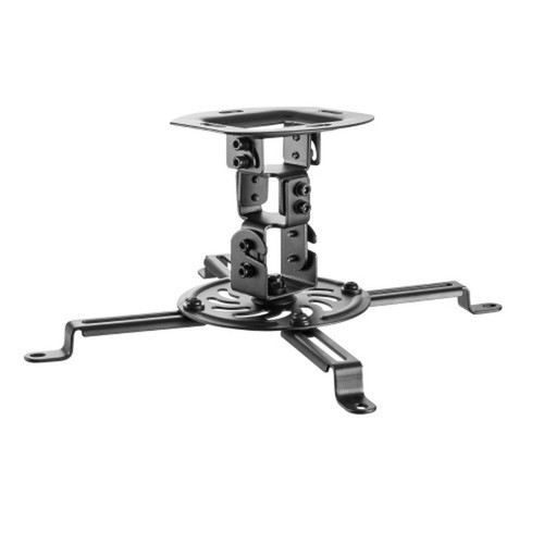 Adjustable Tilt  Rotate 4-Arm Projector Ceiling Mount Bracket 150mm - Black