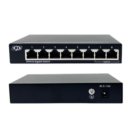 8-Port 101001000Mbps Gigabit Ethernet Network Switch - DesktopWall Mount - Unmanaged - 16Gbps Total Bandwidth
