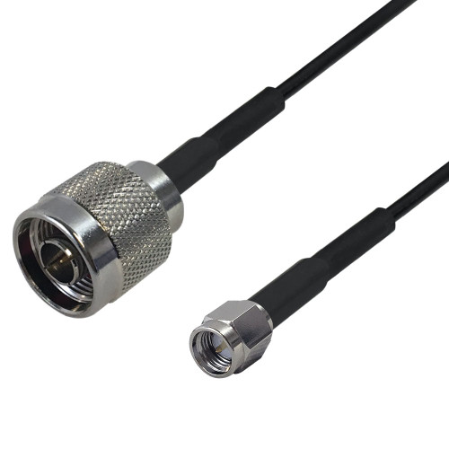 Premium  Cables Brand RF-195 N-Type Male to SMA Male Cable - 6 inch