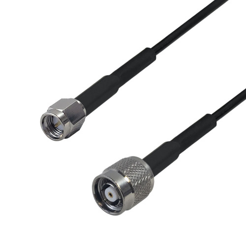 Premium  Cables Brand RF-195 SMA Male to TNC-RP (Reverse Polarity) Male Cable - 6 inch
