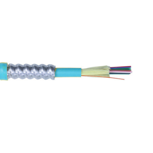OM3 Multimode 50 Micron Armored Corning ClearCurve - OFCP Plenum Fiber Bulk Cable per meter - 6-Strand