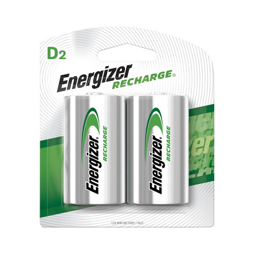 Energizer Recharge Universal Rechargeable D Batteries (2 per pack)
