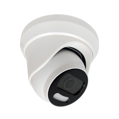 5MP Turret TVI CVI AHD CVBS Camera - 28mm Fixed Lens - Color Night Vision - IP67 Rated - White