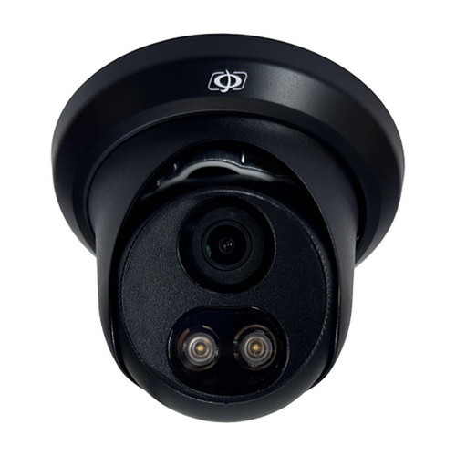 5MP Turret IP Camera - Fixed Lens - AI - WDR - Color Night Vision - Microphone - IP67 Rated - 28mm Lens - Black