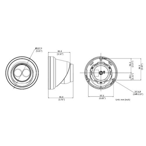 4-Channel IP NVR with 4K Resolution Integrated PoE Ports 2TB Purple Surveillance Grade Hard Drive 4x 8MP Turret IP Cameras 30m IR Range IP67 Rate 3x fixed 28mm lens and 1x fixed 4mm lens White - Security Camera Package
