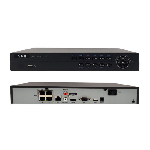 4-Channel IP NVR with 4K Resolution Integrated PoE Ports 2TB Purple Surveillance Grade Hard Drive 4x 8MP Turret IP Cameras 30m IR Range IP67 Rate 3x fixed 28mm lens and 1x fixed 4mm lens White - Security Camera Package