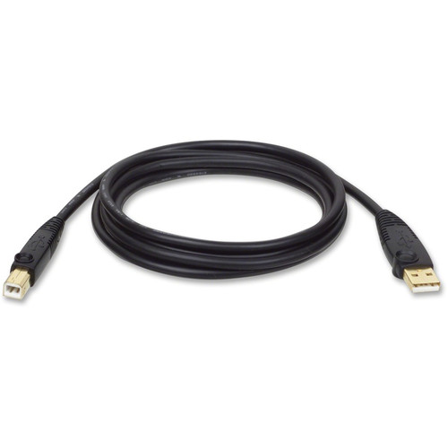 Tripp Lite USB 2.0 Cable - 10 ft USB Data Transfer Cable - First End: 1 x Type A Male USB - Second End: 1 x Type B Male USB - 1 Pack (Fleet Network)