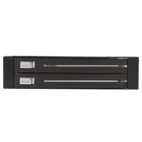 StarTechcom_2_Drive_25in_Trayless_Hot_Swap_SATA_Mobile_Rack_Backplane_-_Storage_bay_adapter_-_black_-_2_x_25_-_Internal_-_Internal_HSB220SAT25B