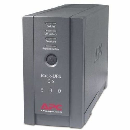 APC_Back-UPS_CS_500VA_Tower_UPS_-_500VA300W_-_3_Minute_Full_Load_-_3_x_NEMA_5-15R_-_Battery_Backup_System_3_x_NEMA_5-15R_-_BK500BLK