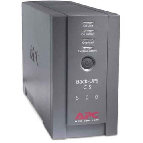 APC_Back-UPS_CS_500VA_Tower_UPS_-_500VA300W_-_3_Minute_Full_Load_-_3_x_NEMA_5-15R_-_Battery_Backup_System_3_x_NEMA_5-15R_-_BK500BLK
