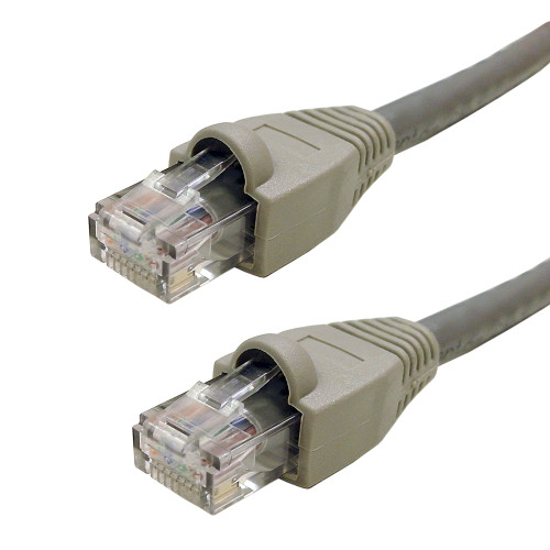 Regular Boot Custom RJ45 CAT5E 350MHz Assembled Patch Cable - Grey - 15ft