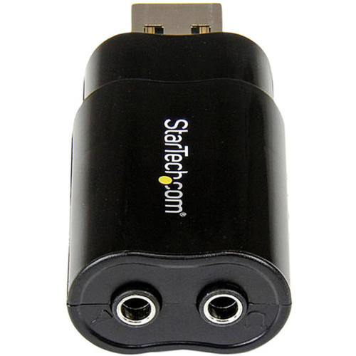 StarTechcom_Audio_USB_Adapter_-_1_x_Type_A_Male_USB_-_1_x_Mini-phone_Female_Audio_In_1_x_Mini-phone_Female_Audio_Out_-_TAA_Compliant_ICUSBAUDIOB