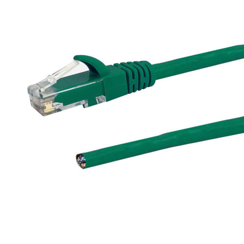 RJ45 to Blunt CAT6 Solid Pigtail Cable - Green - 150ft - 568B