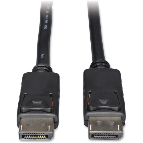 Tripp Lite DisplayPort Cable - 10 ft A/V Cable - First End: 1 x Male - Second End: 1 x DisplayPort Male - Black - 1 Pack (Fleet Network)