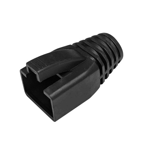 RJ45 Cat6a/Cat7 Boot for STP Plugs with External SR 8.0mm - Pack of 50 - Black