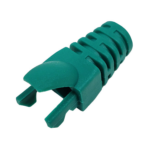 RJ45 Molded Style Cat6 Boots - 6.8mm ID - Pack of 50 - Green