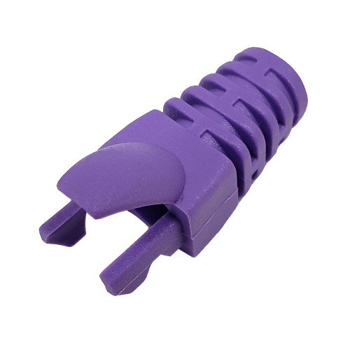 RJ45 Molded Style Cat5e Boots - 5.9mm ID - Pack of 50 - Purple