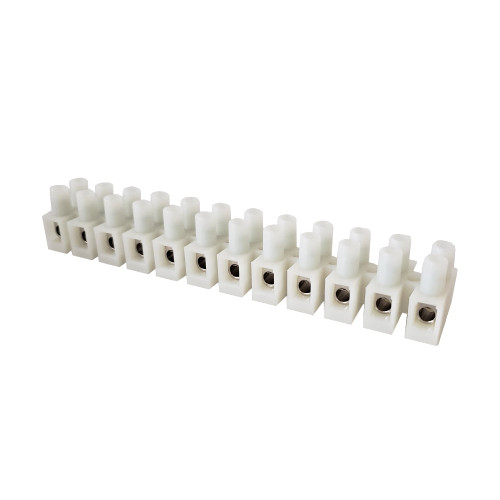 Insulated Terminal Block - 12 circuit - 20AWG to 8AWG - Solid/Stranded - 50A