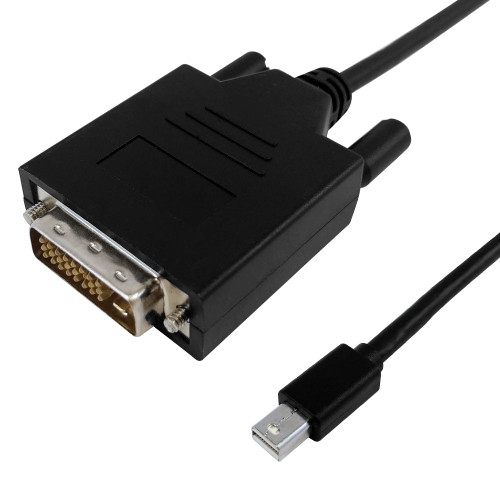 Mini DisplayPort v1.2 Male to DVI Male Active Cable - 1920x1080/1080p - 3ft