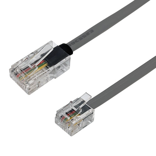 Premium  Cables RJ45 8P8C to RJ11 6P4C Modular Data Cable Straight Through - 50ft