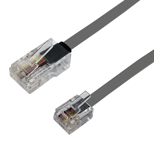 Premium  Cables RJ45 8P8C to RJ11 6P4C Modular Data Cable Cross-Wired - 15ft