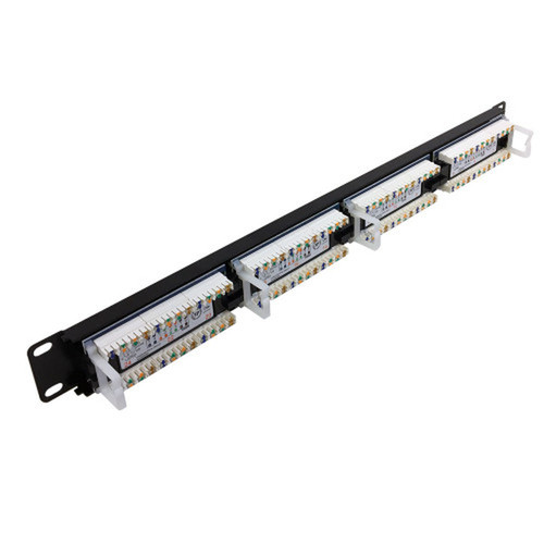 24-Port CAT5e Patch Panel 19 Rackmount 1U - 110 Punch-Down