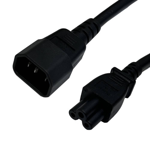 IEC C14 to IEC C5 Power Cable - SJT Jacket - 3ft - 18AWG