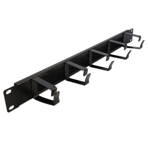 19 inch Horizontal Cable Manager - 1U Ring TypeBrush Style