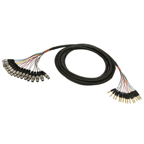 Premium  Cables 14 Inch TRS Male to XLR Female Balanced Analog 16-Channel Snake Cable - 3ft