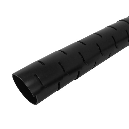 1.25 inch Split Spiral Wrap - Black (15ft)