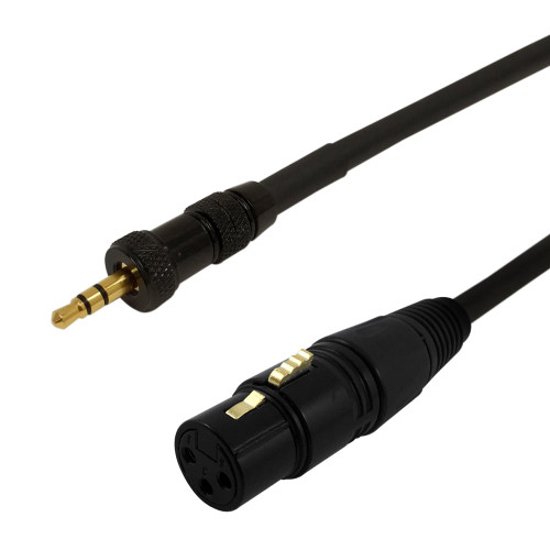 Premium  Cables Balanced XLR Female To  3.5mm Locking Male Cable - 1ft