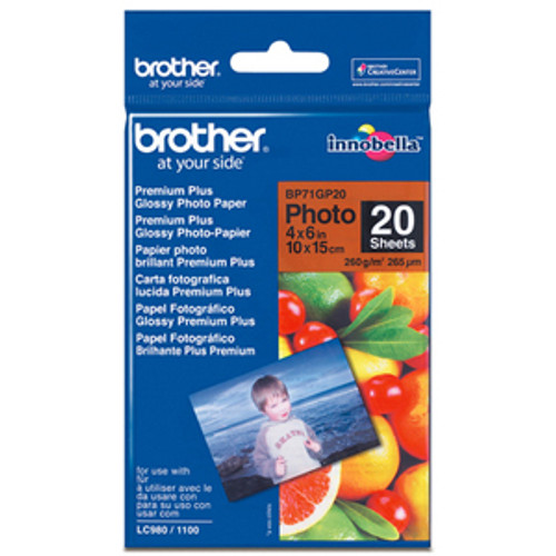 Brother Photo Paper - 3 15/16" x 5 29/32" - Glossy (Fleet Network)