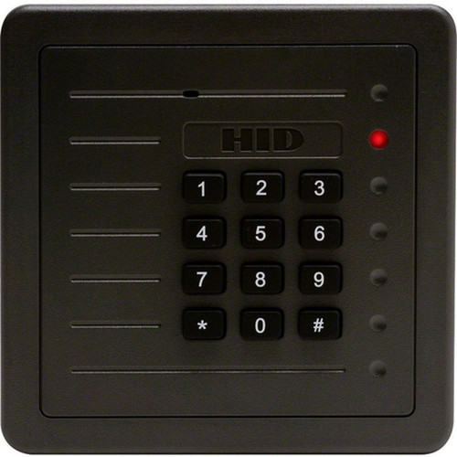 HID ProxPro 5355A Card ReaderKeypad Access Device - Gray Door - Proximity Key Code - 8 20320 mm Operating Range - Serial - - V 5355A-306-05