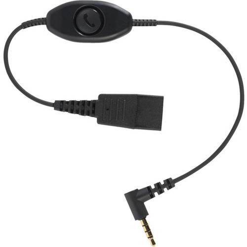 Jabra Quick Disconnect qd to 35mm Phone Cord 03m - Mini-phoneQuick Disconnect Audio Cable for Audio Device iPhone Smartphone 8800-00-103