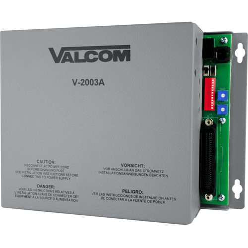Valcom 3 Zone, One-Way, Page Control with Power - for Emergency Telephone Station - Aluminum Alloy (Fleet Network)