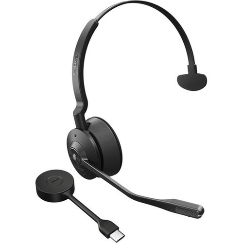 Jabra Engage 55 Headset - Mono - USB Type C - Wireless - DECT - 4921 ft - 40 Hz - 16 kHz - On-ear - Monaural - Open - Noise MEMS - 9553-470-125