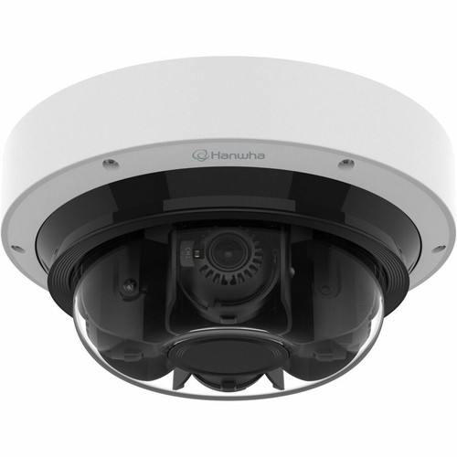 Hanwha PNM-C32083RVQ 32 Megapixel Outdoor 4K Network Camera - Color - Dome - White - 65.62 ft (20 m) Infrared Night Vision - H.264, - (Fleet Network)