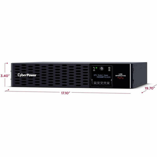 CyberPower Smart App Sinewave PR1500RTXL2UCN 1500VA TowerRack Convertible UPS - 2U TowerRack Convertible - AVR - 3 Hour Recharge - - PR1500RTXL2UCN