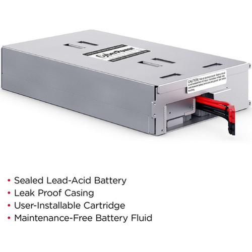 CyberPower RB1270X4B UPS Replacement Battery Cartridge - 7000 mAh - 12 V DC - Lead Acid RB1270X4B