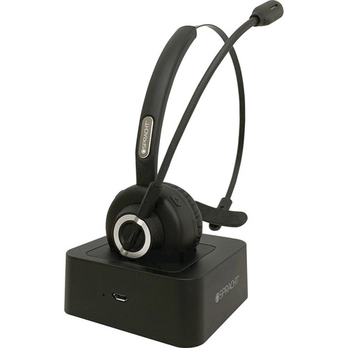 Spracht Mobile Office Headset - Wireless - Bluetooth - 33 ft - Over-the-head - Noise Cancelling Microphone - Noise Canceling - Black (Fleet Network)