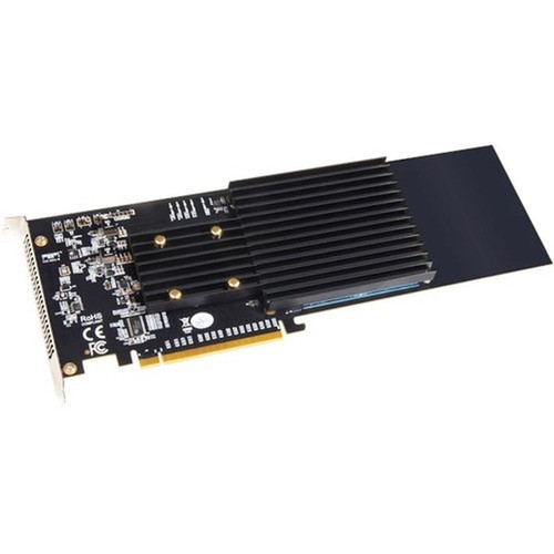Sonnet M2 4x4 Silent PCIe Card - PCI Express 30 x16 - Plug-in Card - RAID Supported - 0 RAID Level - 4 x M2 Interfaces - Mac PC FUS-SSD-4X4-E3S