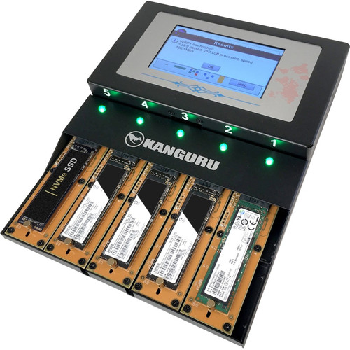 Kanguru KanguruClone 4 M.2 NVMe SSD Duplicator - Standalone - TAA Compliant - 1 x Source Drive(s) Supported - 4 x Destination Drive(s) (Fleet Network)