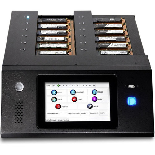 Kanguru KanguruClone 11 M2 NVMe SSD Pro Duplicator - Standalone - TAA Compliant - 1 x Source Drives Supported - 11 x Destination - KCLONE-11NVME