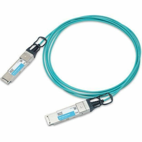 Approved Networks 40G QSFP+ Active Optical Cable (AOC) - 32.8 ft Fiber Optic Network Cable for Network Device - First End: 1 x QSFP+ - (Fleet Network)