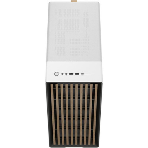 Fractal Design North Computer Case - Mid-tower - Chalk White - Tempered Glass Steel - 5 x Bay - 2 x 551 140 mm x Fans Installed FD-C-NOR1C-04