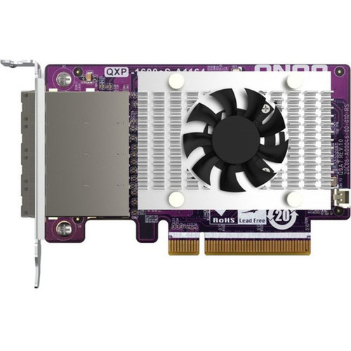 QNAP 16-port SATA Expansion Card - Serial ATA600 - PCI Express 30 x8 - Plug-in Card - RAID Supported - JBOD RAID Level - 16 Total - QXP-1600ES-A1164