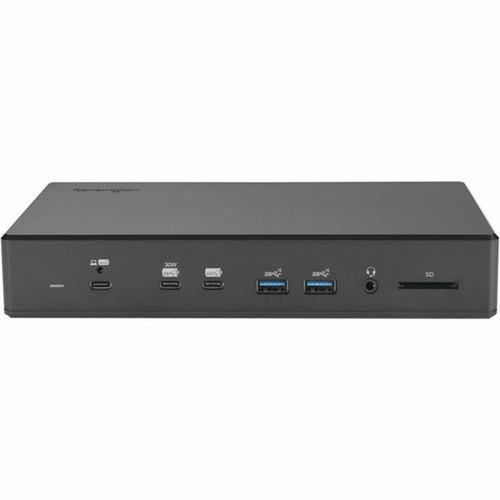 Kensington SD4880P USB-C 10Gbps Quad Video 17-in-1 Driverless Dock - for NotebookMonitorSmartphoneKeyboardMouseFlash DriveWebcam K34113NA