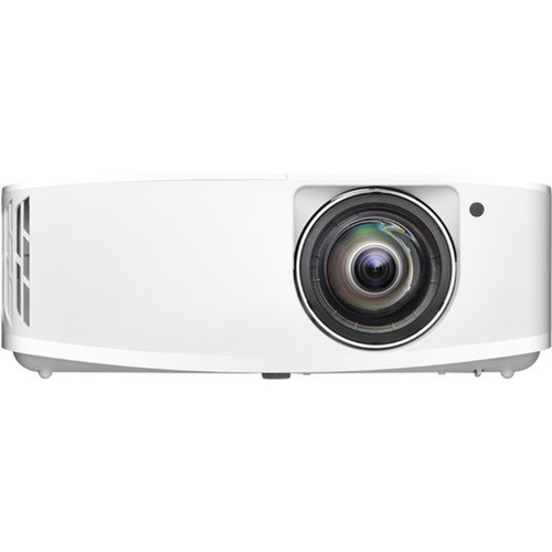 Optoma 4K400STx 3D Short Throw DLP Projector - 169 - White - High Dynamic Range HDR - Front - 2160p - 4000 Hour Normal Mode - 10000 4K400STX
